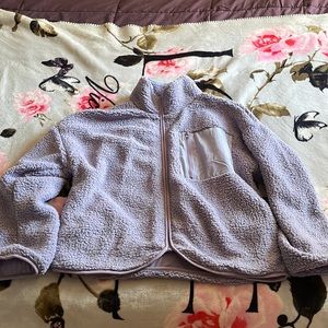 Forever 21 Medium Purple Fleece Jacket *NEVER WORN*